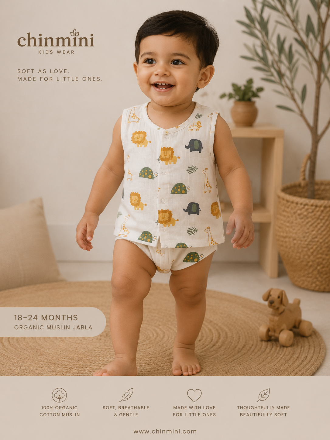 Tiny explorer Muslin jabla