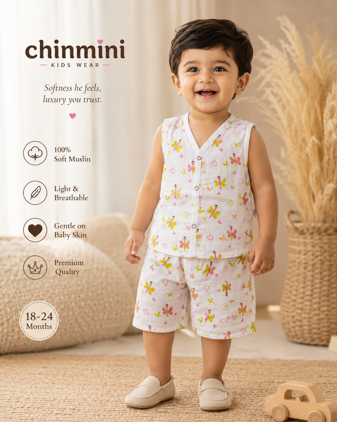 Chinmini Feather Soft Co-Ord Sets