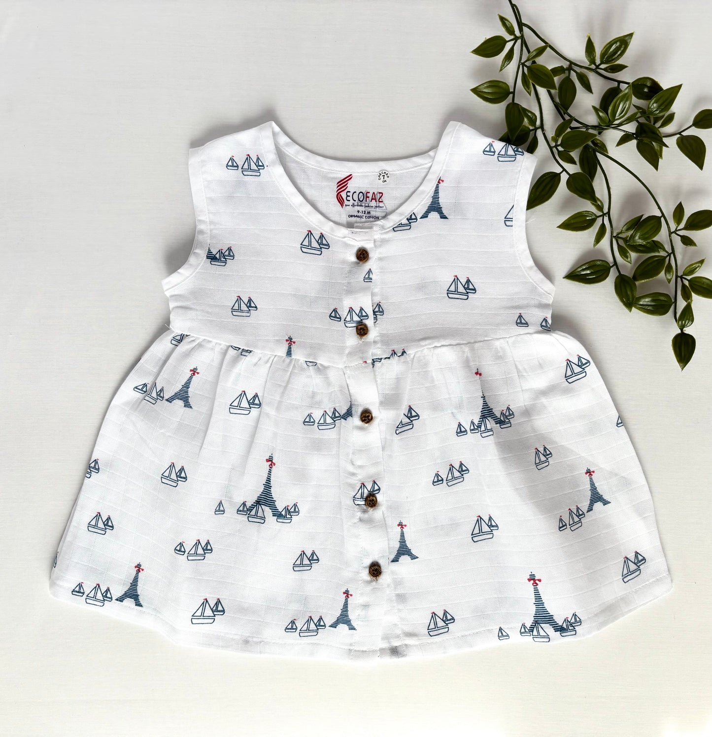 Chinmini Tiny Muslin Frocks(Pack of 2)