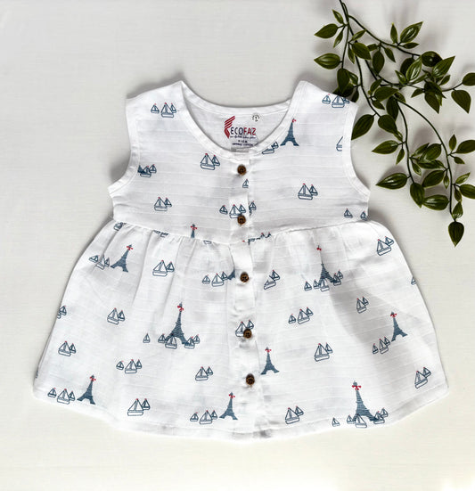 Chinmini Tiny Muslin Frocks(Pack of 2)