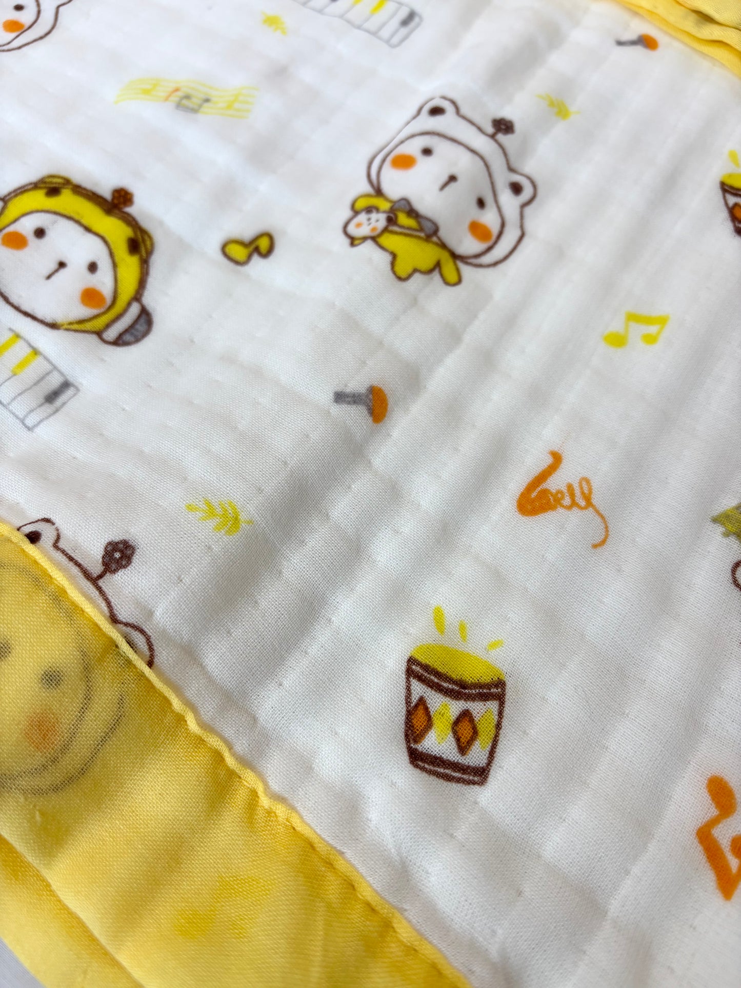 Chinmini Premium 6 Layer Crinkle Muslin Baby Blanket