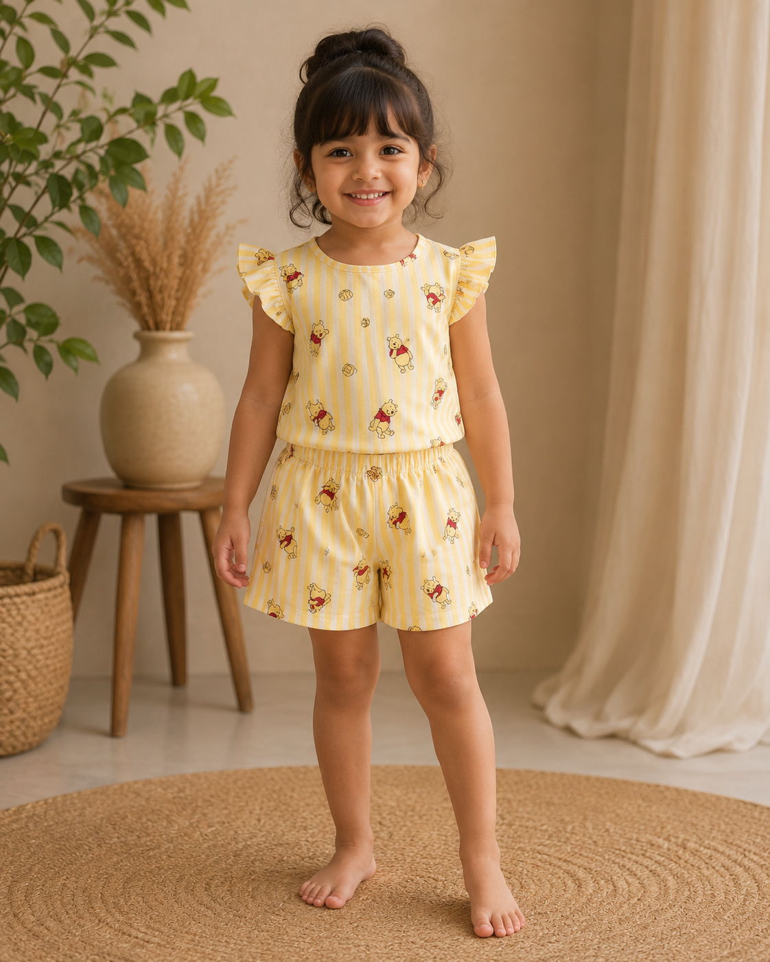 Honey Hugs Cotton Frill Co-Ord Set