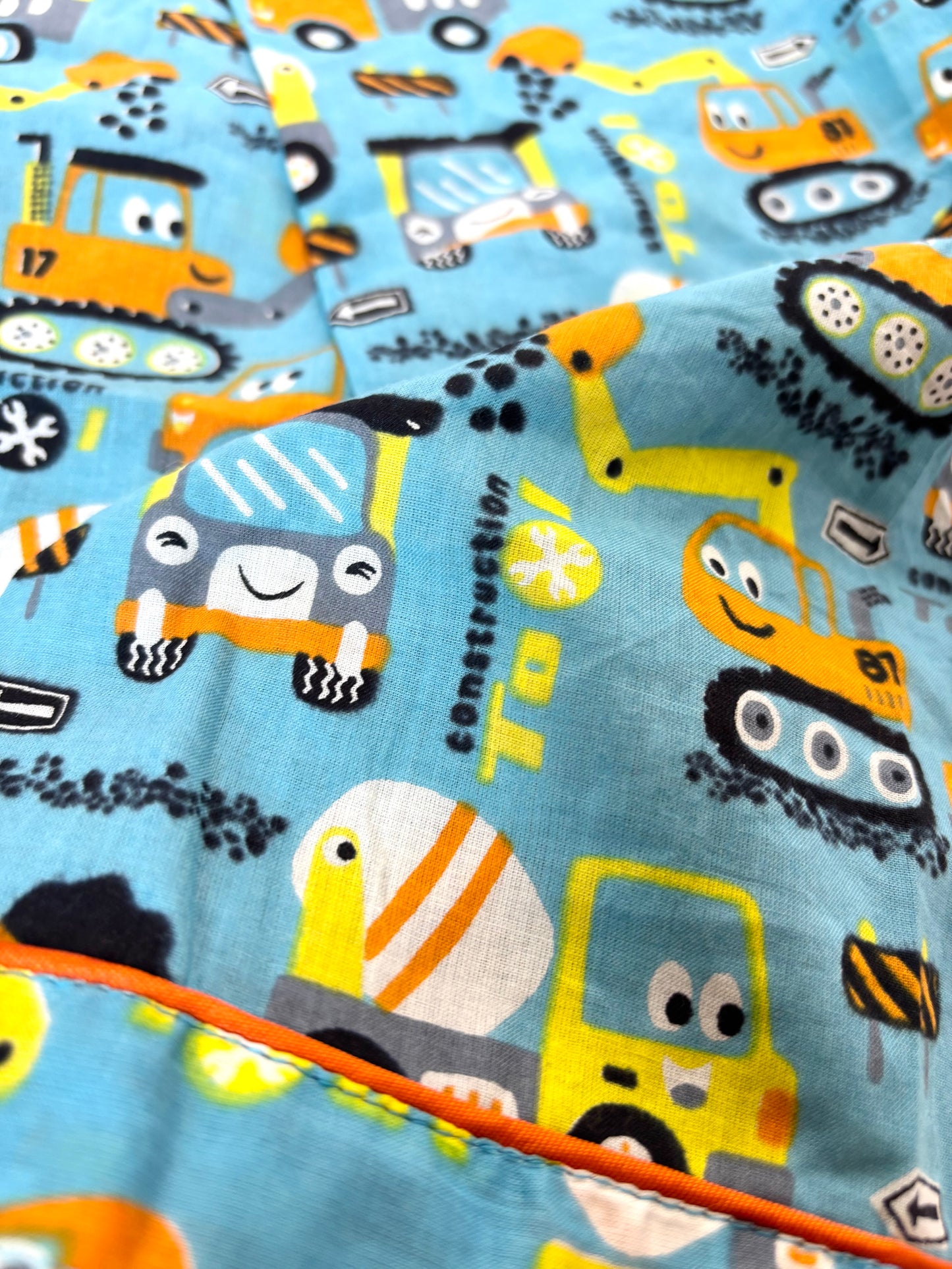 🚜 Construction Trucks Night Suit – 100% Pure Jaipur Cotton