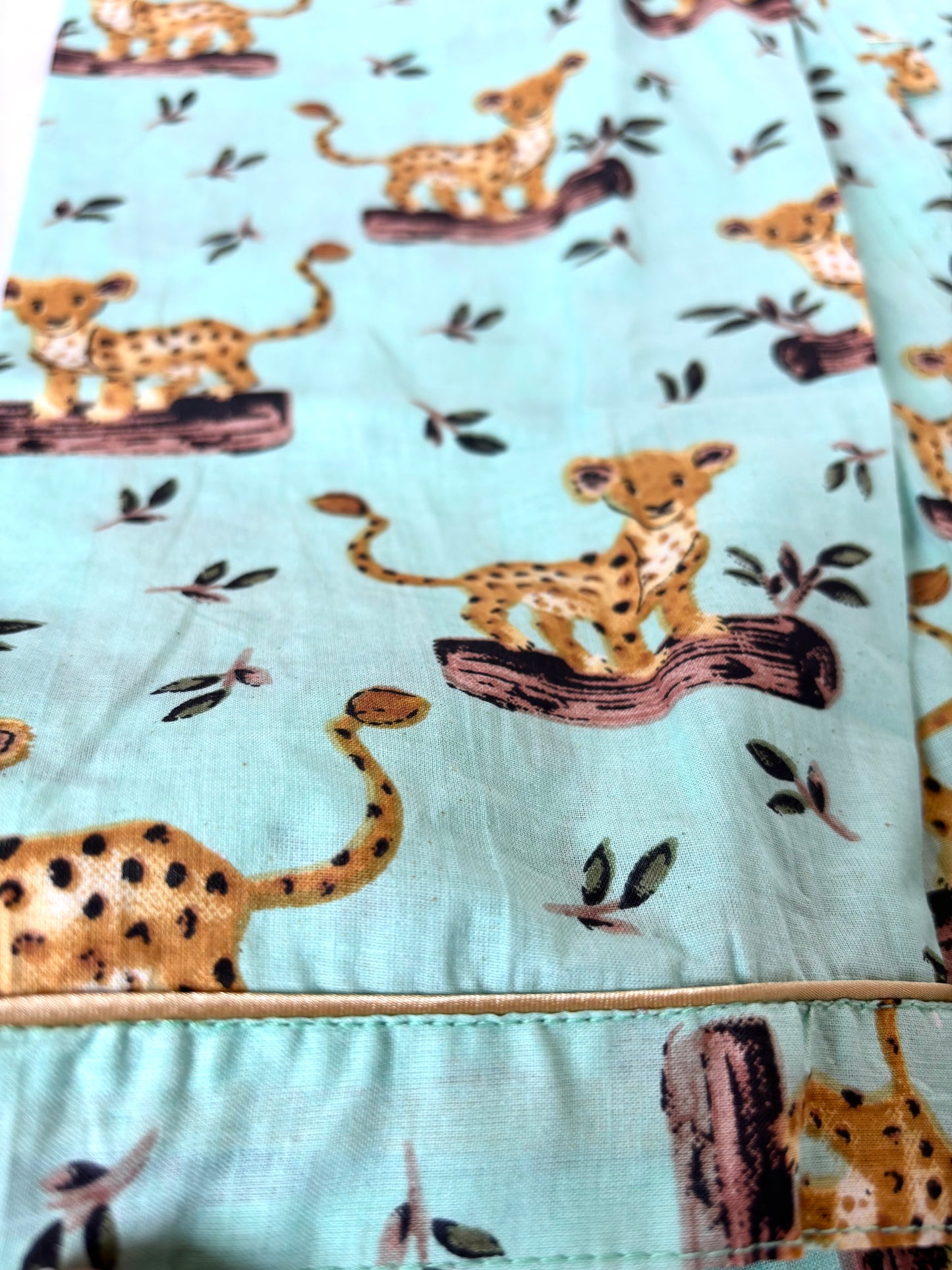 🐆 Little Leopard Night Suit – 100% Pure Jaipur Cotton