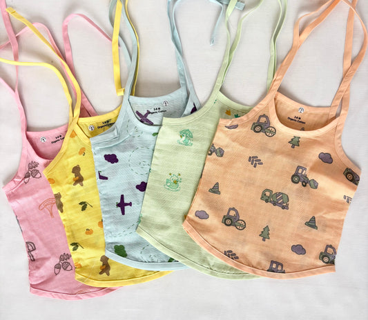 Organic Muslin Knot Jabla for Babies | Pack of 5