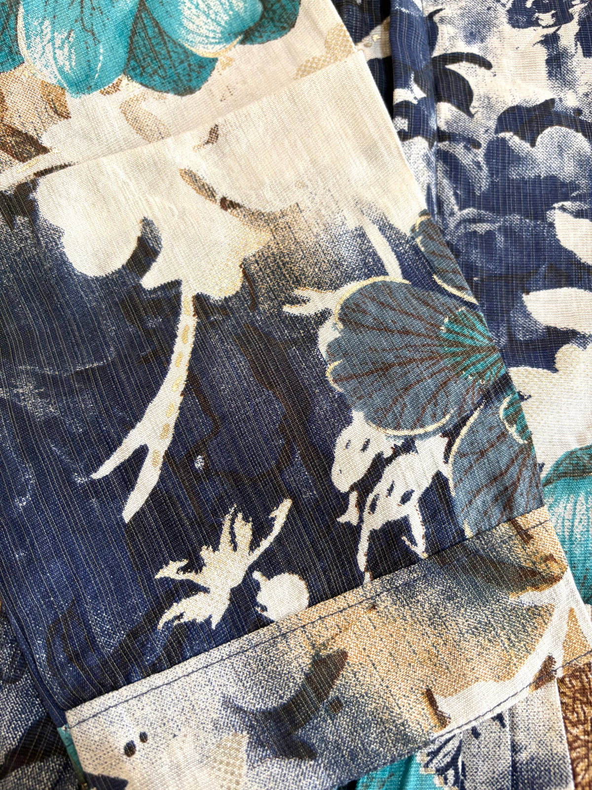 Meadow Blue Feeding Dress(Mandarin Collar Dress)