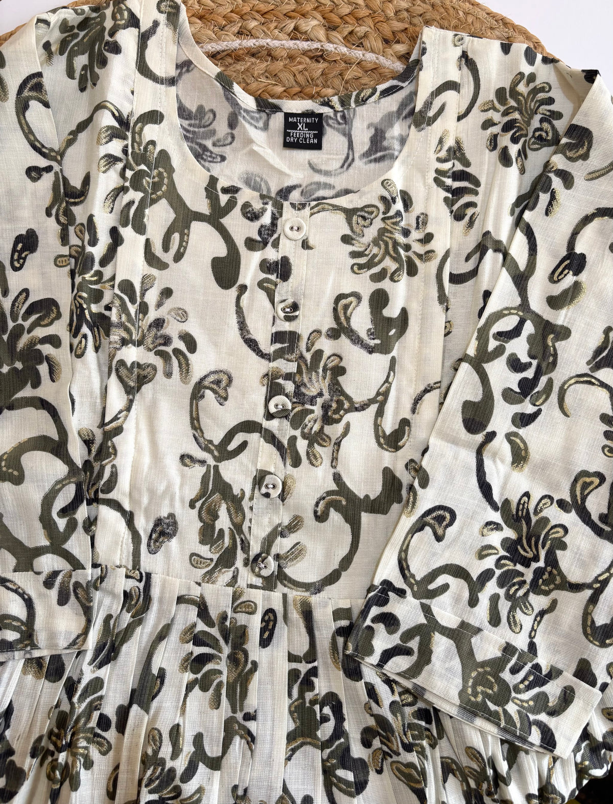 Flora Grace Feeding Dress(Round Neck)