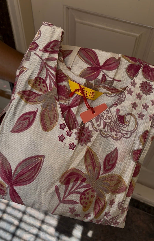 Blush Bloom Feeding Kurta