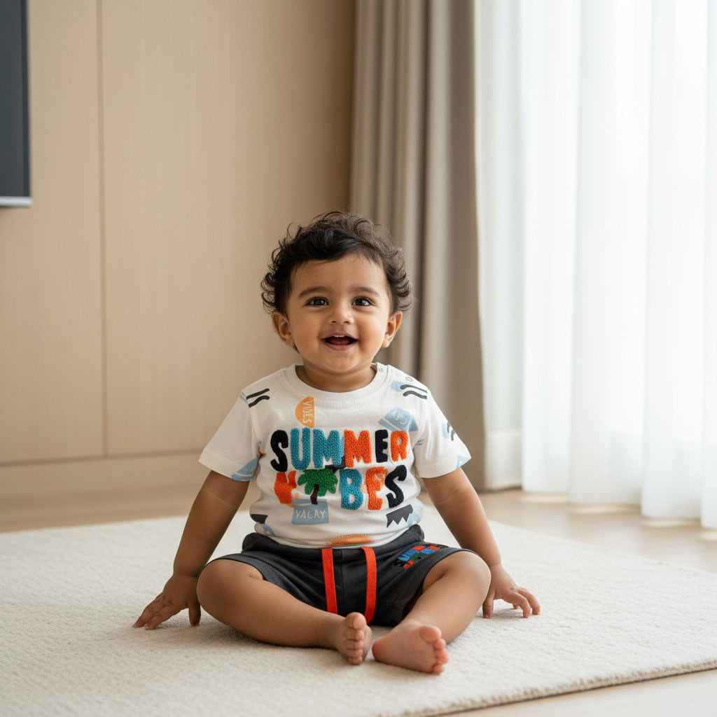 Soft Cotton Summer Vibe Set for boys